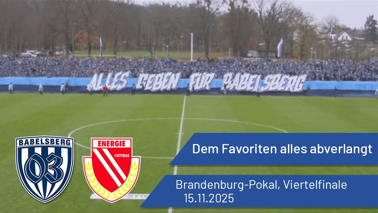 Dem Favoriten alles abverlangt | Babelsberg 03 vs. Energie Cottbus | Landespokal VF | #nulldreitv