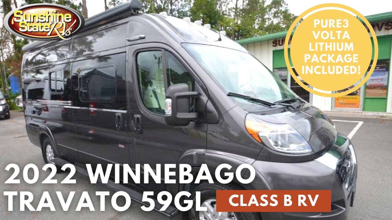 New 2022 Winnebago Travato 59GL Class B RV with the Pure3 VOLTA Lithium Package & Murphy Bed