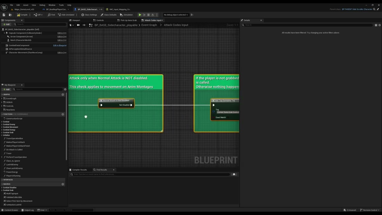 Tutorial for the UE asset Stylized Beat'em up and add second attacks