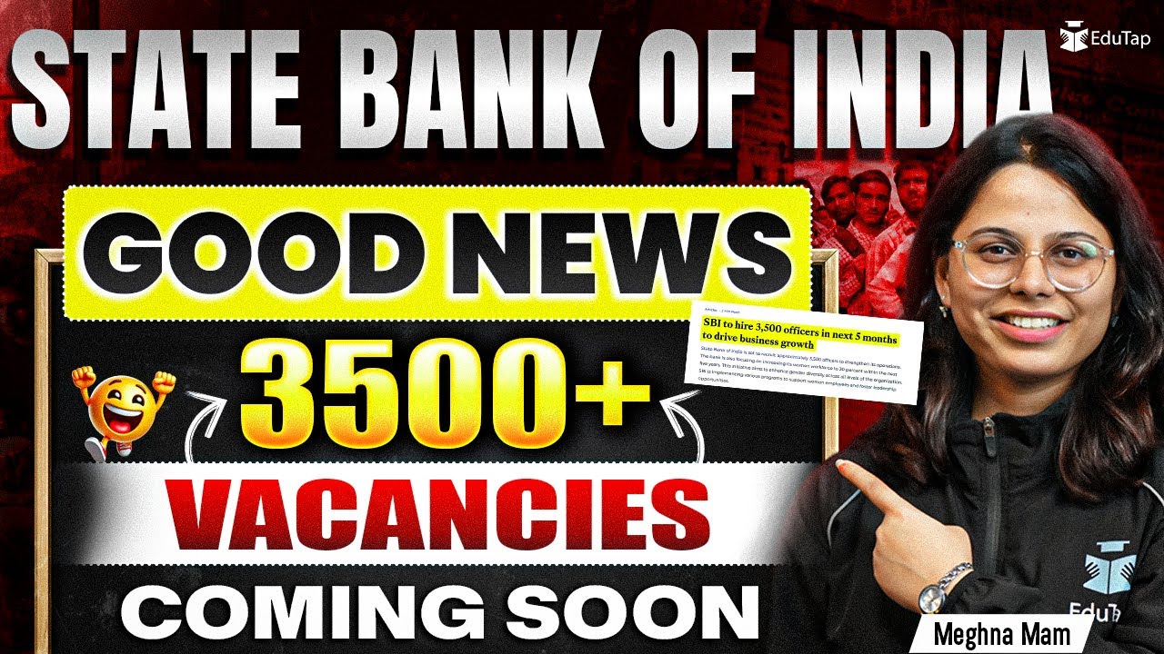 SBI Bank Latest 3500 Vacancy Update | Good News for SBI Students | SBI Recruitment News 2026