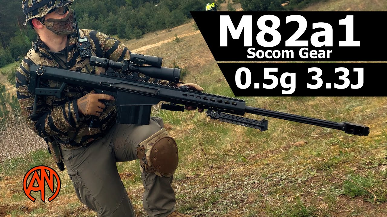 M82a1 3.3J 0.50g BB's Airsoft Gameplay