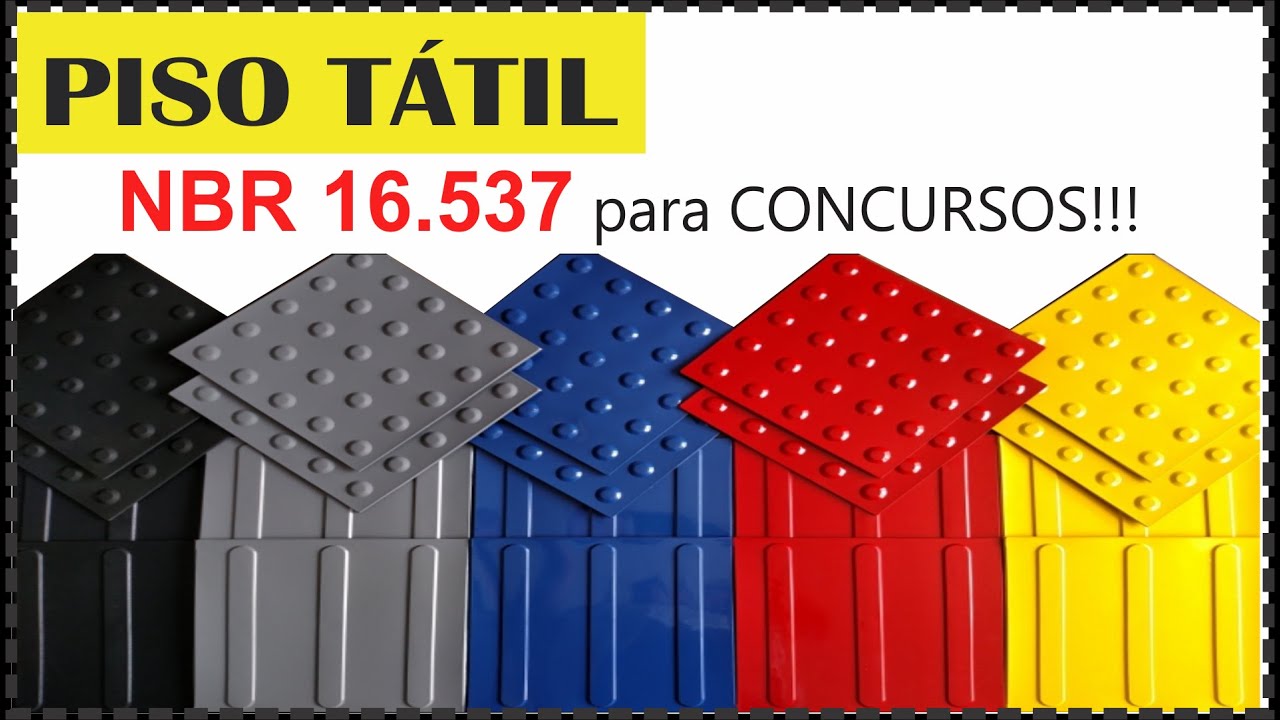 PISO TÁTIL: NBR 16.537 PARA CONCURSOS DE ARQUITETURA!!!