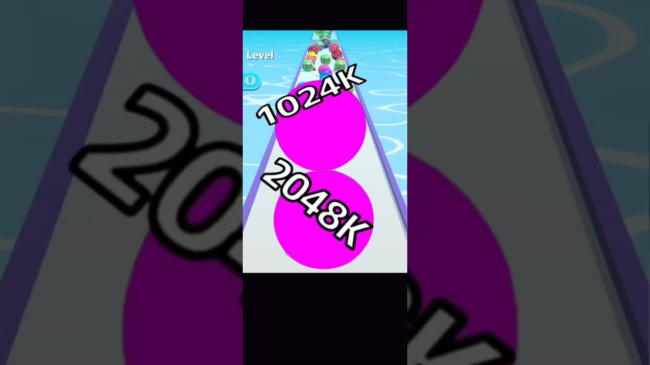 👉 &ldquo;RARE! 1024K + 2048K 😱 PINK 🔥&rdquo; | Ball Run Infinity #shorts