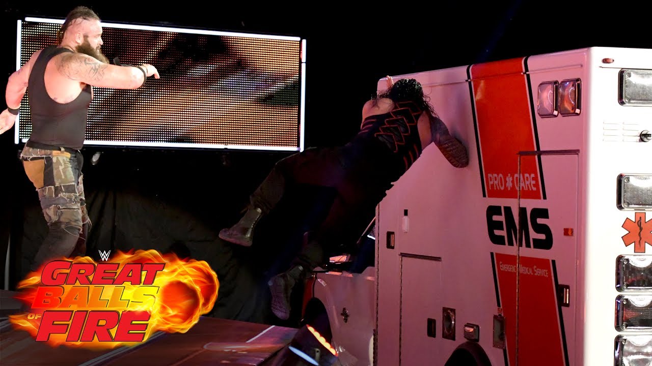 Roman Reigns vs. Braun Strowman - Ambulance Match: WWE Great Balls of Fire 2017