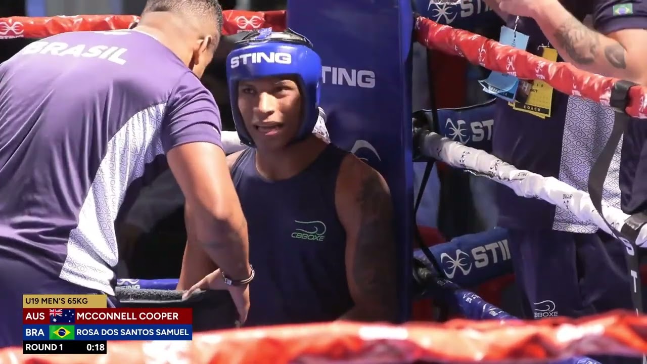 Cooper McConnell (AUS) vs. Samuel Rosa (BRA) World Boxing U19 Championships 2024 QF's (65kg)