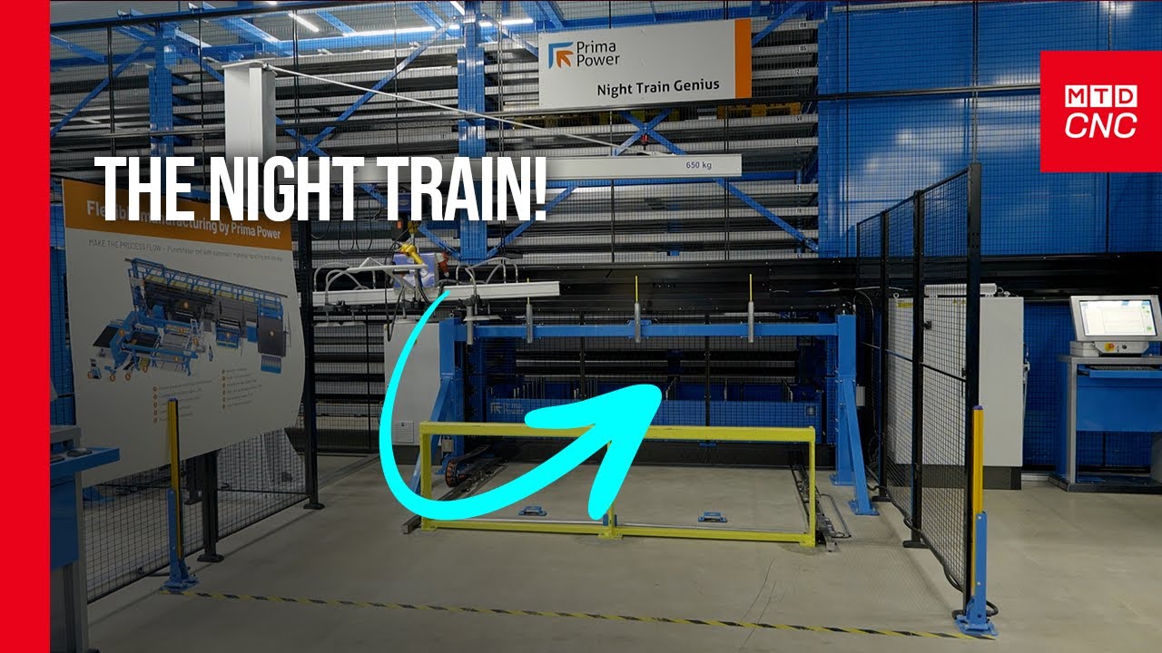 Unlock the Future of Sheet Metal Automation: Prima Power's Night Train Genius System Revealed.