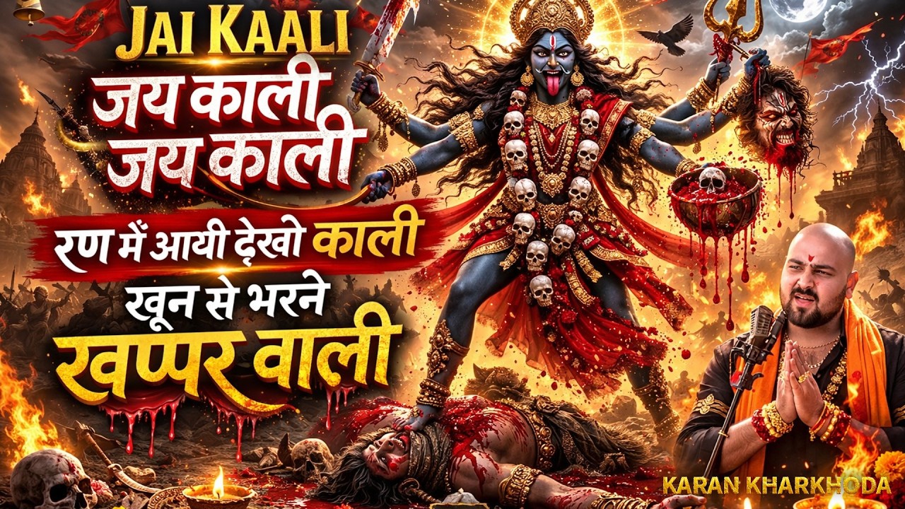 Jai Kaali Jai Kaali 🔥 रण में आयी देखो काली | खून से भरने खप्पर वाली | Navratri Special 2026 #kali