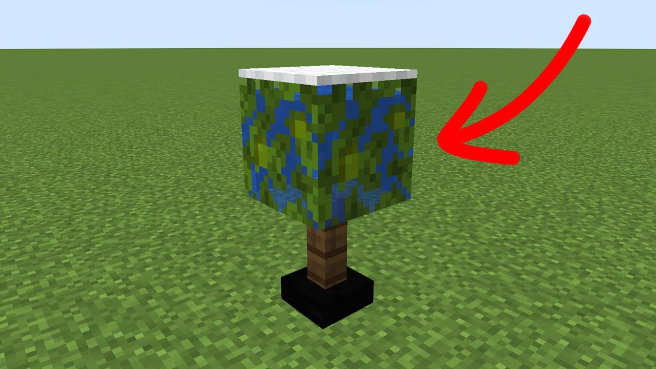 how to make a globe in minecraft