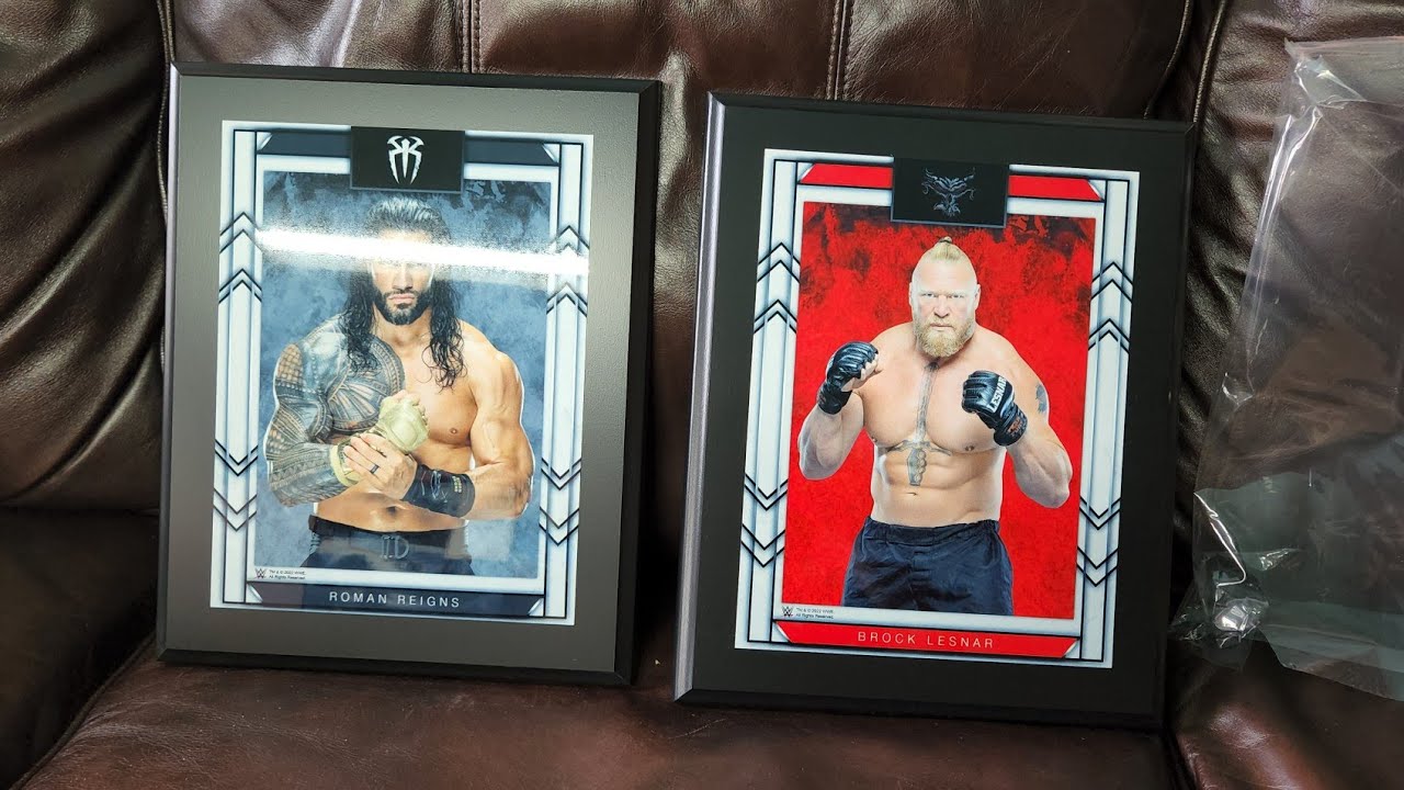 wweshop plaques unboxing