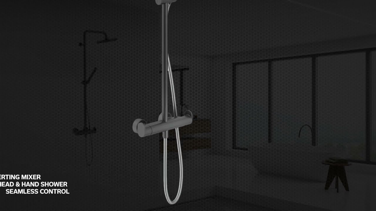 Nobili Black Thermostatic Column & Mixer | Italtile