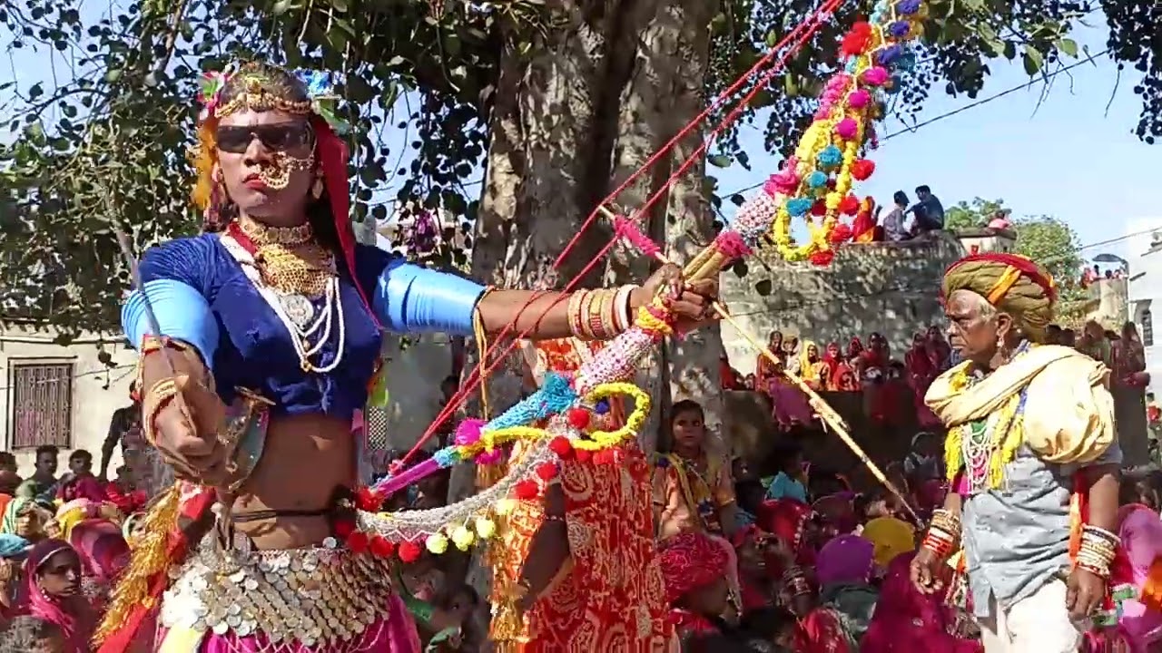 गुलाबा मीणा और मिणी के बिच लडाई सभी माता जी का मंदीर तोर्यु मेवाड की गवरी सन्दु को का गुडा