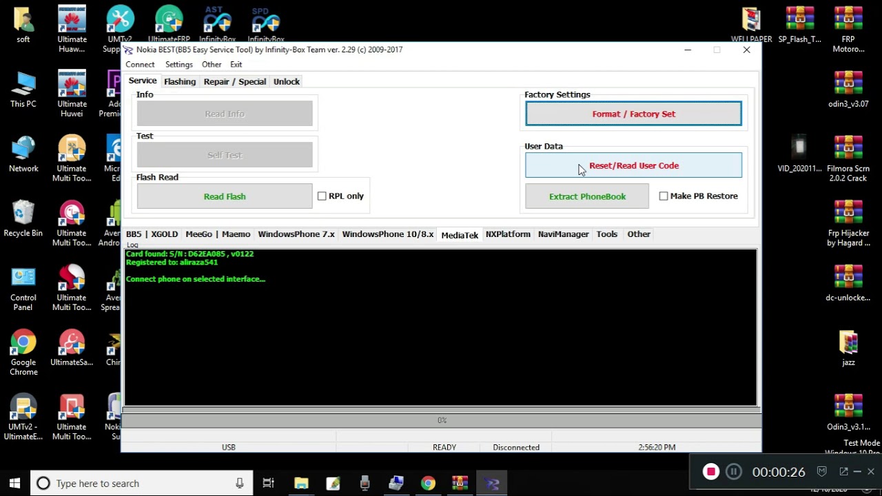 Nokia 216 RM-1187 security code unlock