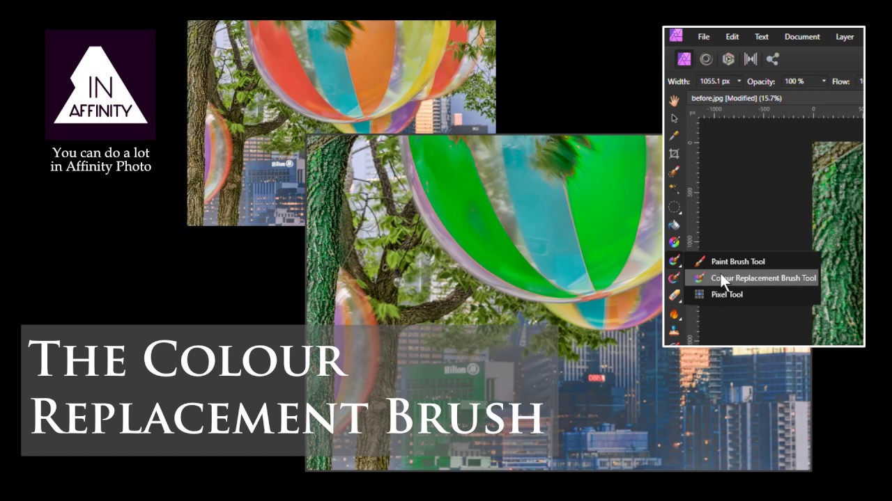 Colour Replacement Brush in Affinity Photo