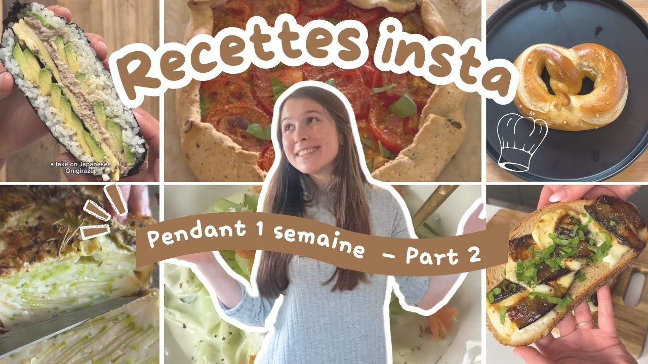 Je teste des RECETTES INSTA pendant 1 SEMAINE (part 2)