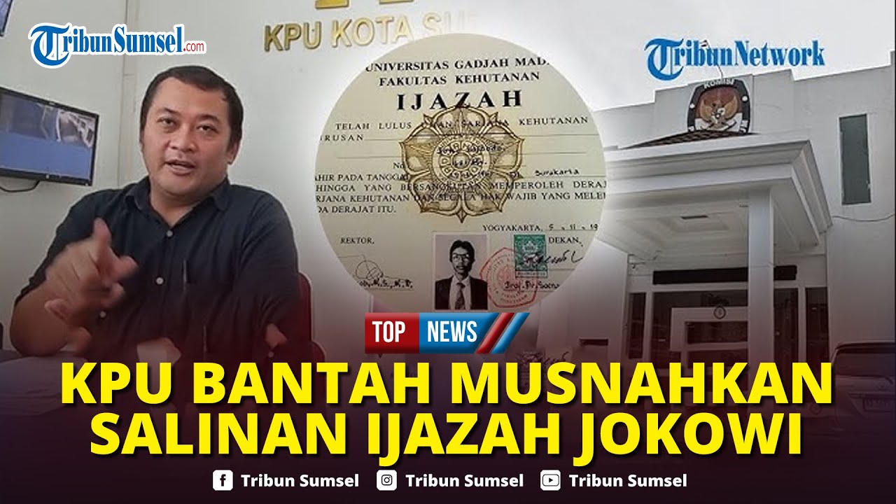 🔴Diancam Pidana, KPU Solo Bantah Musnahkan Berkas Jokowi hingga Tegaskan Ijazah Masih Tersimpan