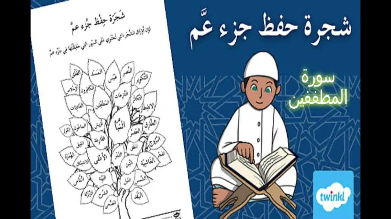 سورة المطففين برواية قالون عن نافع المدني مكررة لمدة ساعة كاملة بغاية الحفظ _ سلسلة جزء عمّ ( 6 )