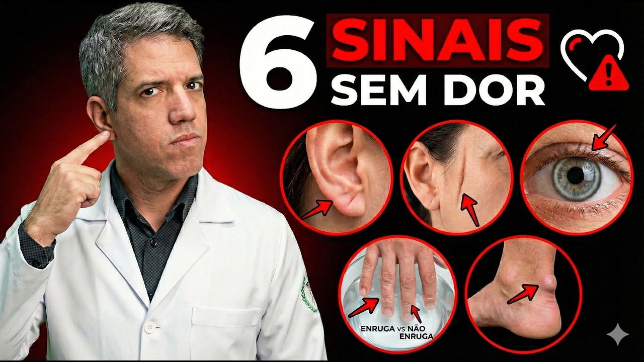 Se você tem isso na (ORELHA e nos OLHOS) seu CORAÇÃO pode estar avisando: INFARTO SILENCIOSO!