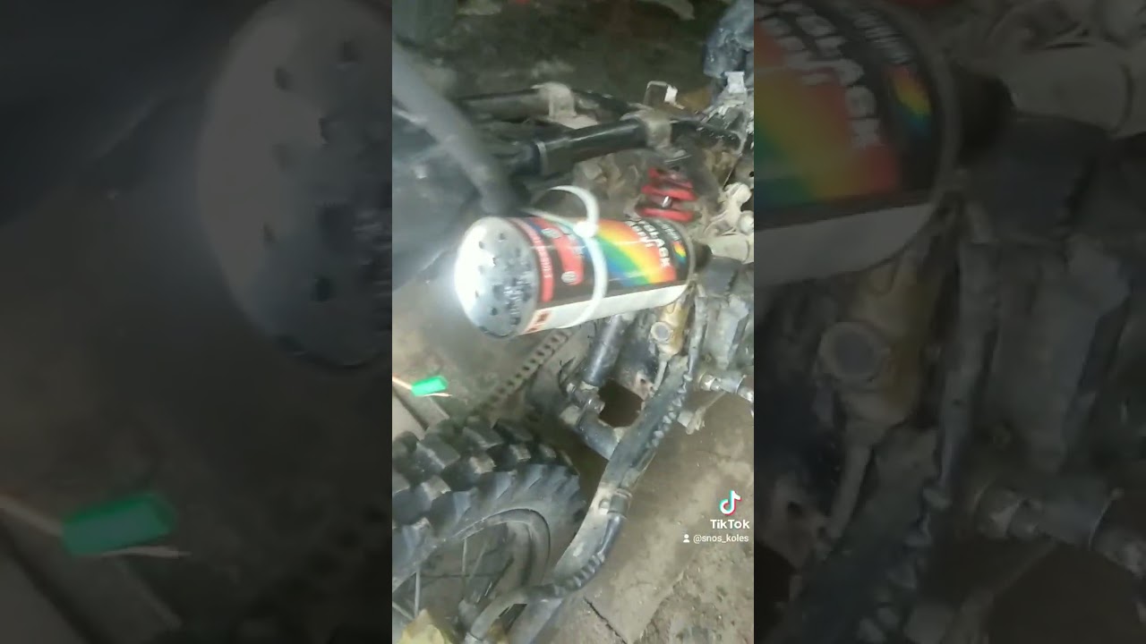 глушитель из пластика,эксперименты продолжаются #мото #enduro #snoskoles #bike #rider #эндуро