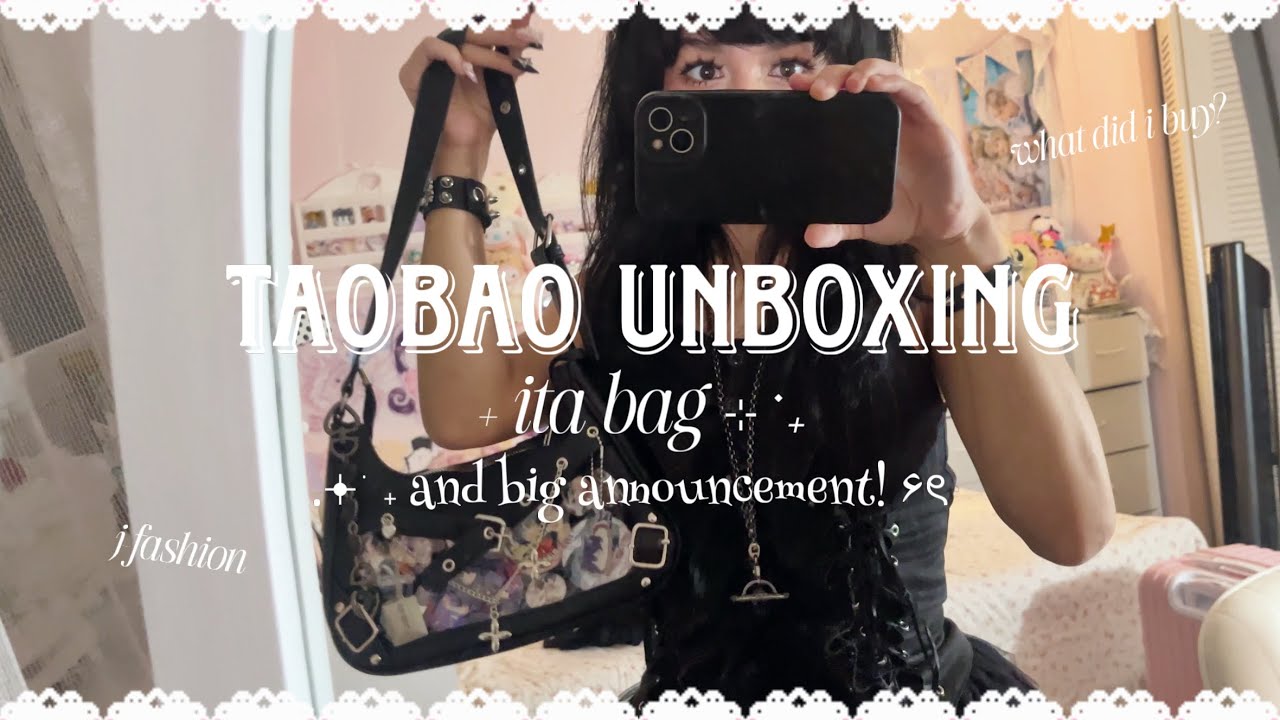 ⋆.˚ taobao unboxing + ita bag and BIG ANNOUNCEMENT! 𝜗ৎ ‧₊˚♪ 