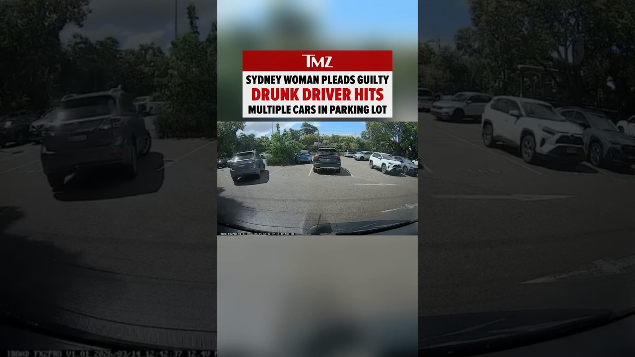 Drunk Driver DESTROYS Parking Lot 😳 #News #Crime #Viral