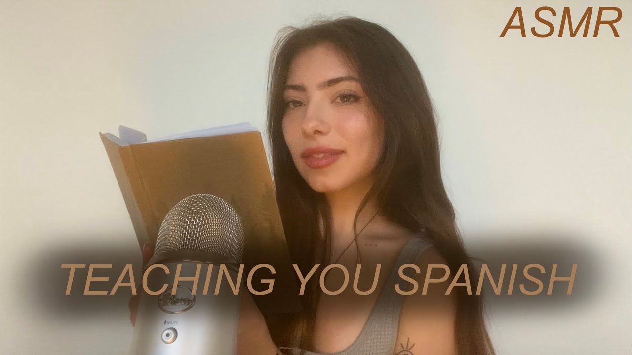 asmr | teaching you spanish | whispers
