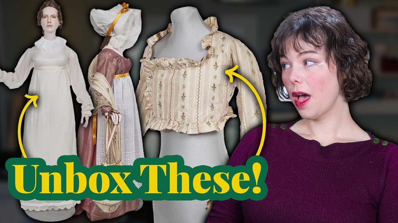 Regency Era Garments Revealed | Unboxing Antique Fashion Finds with @NicoleRudolph