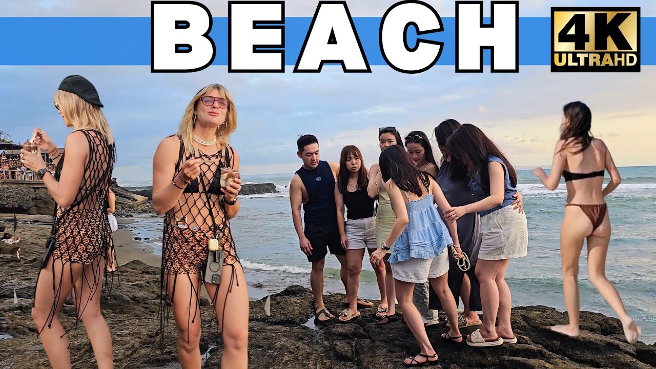 Canggu Beach Walk 4K – Bali Tour & Coastal Vibes