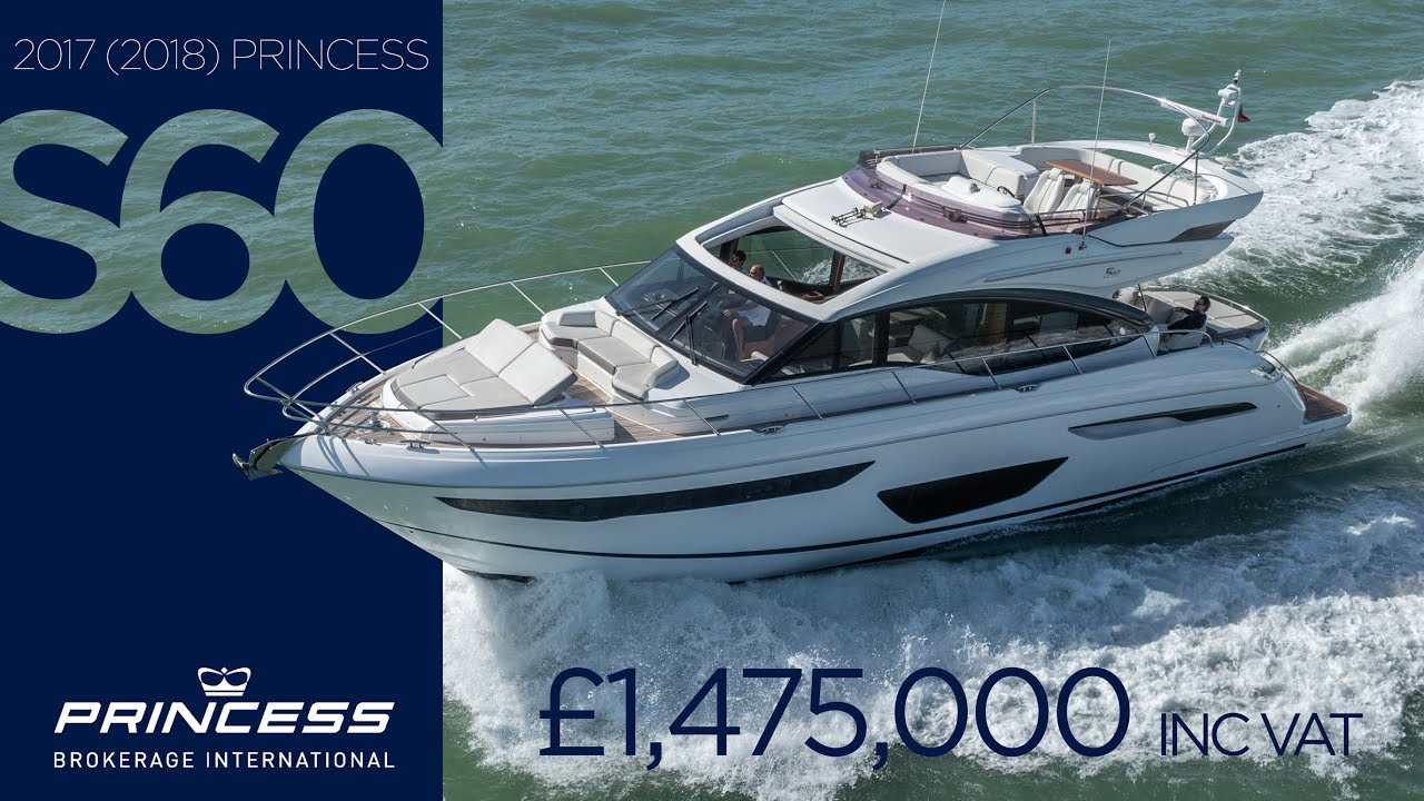 2017 (Commissioned 2018) Princess S60 **FOR SALE** in Vilamoura, Portugal