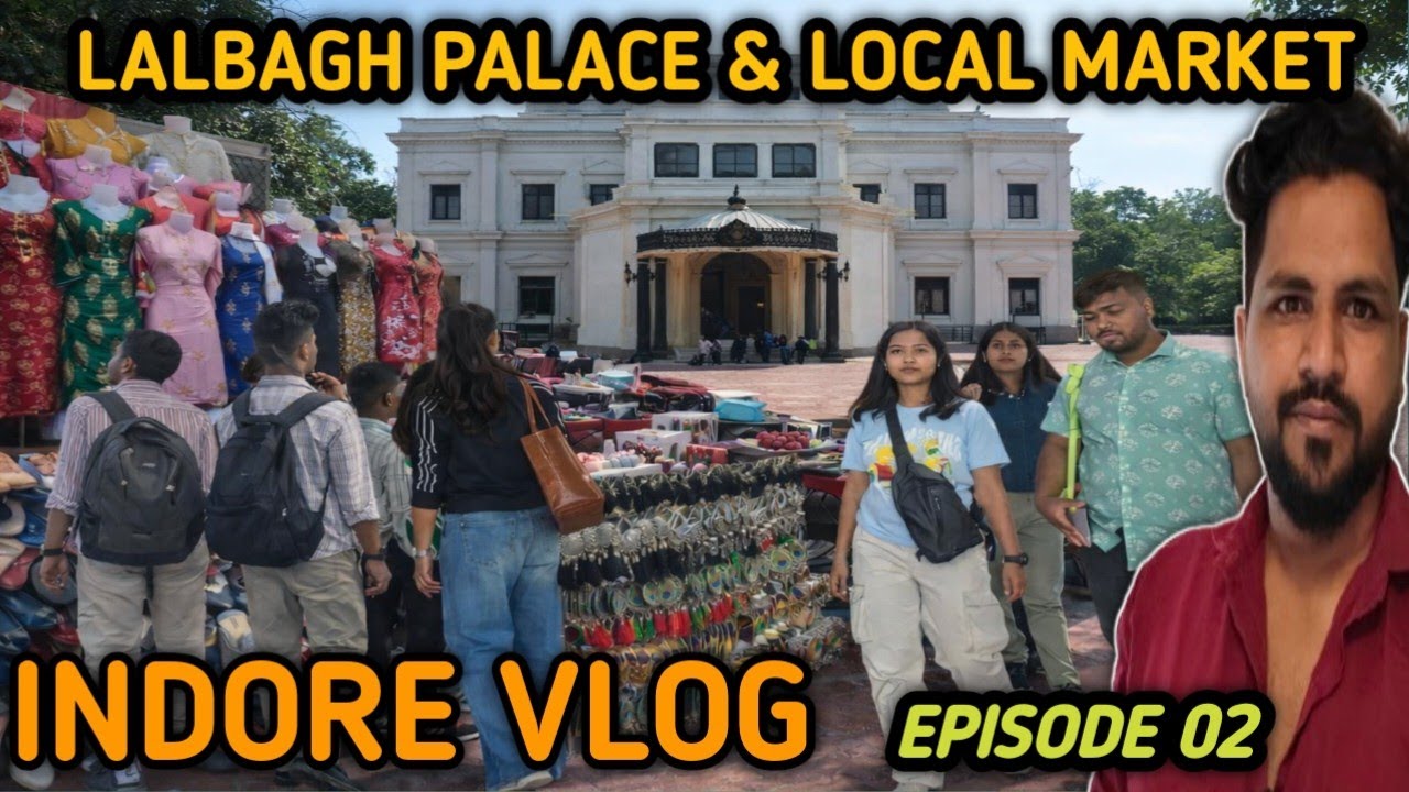 INDORE LALBAG PALACE & LOCAL MARKET|2026|#udaipur #minivlog #wagad #shortvideo #youtube #mp #indore 