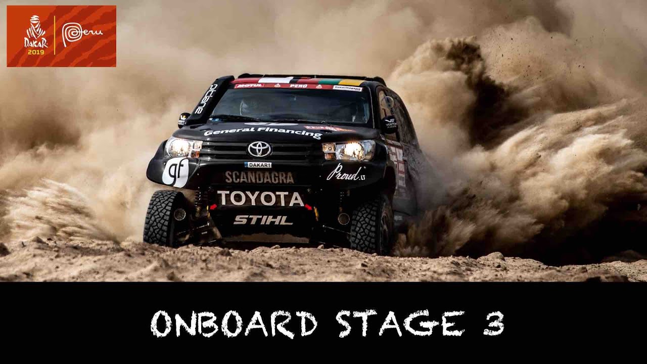 ONBOARD STAGE 3 | Benediktas Vanagas | Dakar 2019