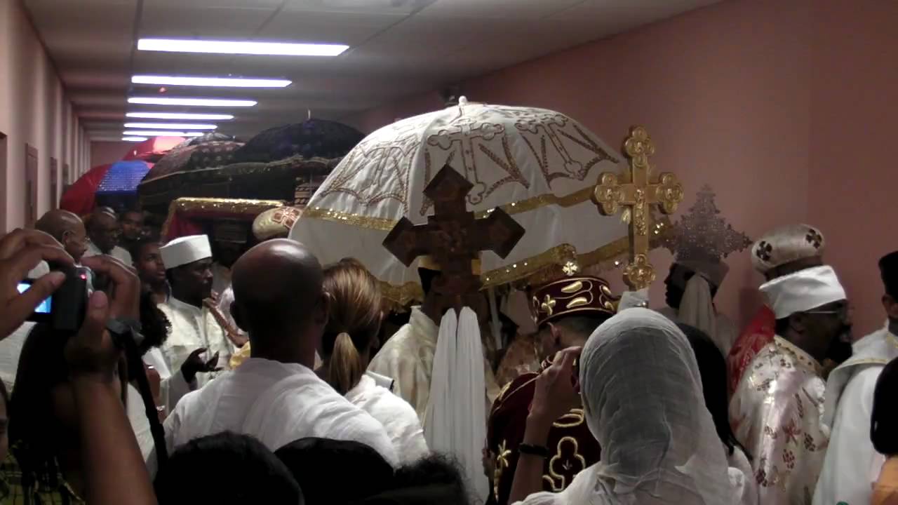 Atlanta Sealite Mihret Kidist Mariam cathedral Ethiopian Orthodox Church: Tabot round corridor