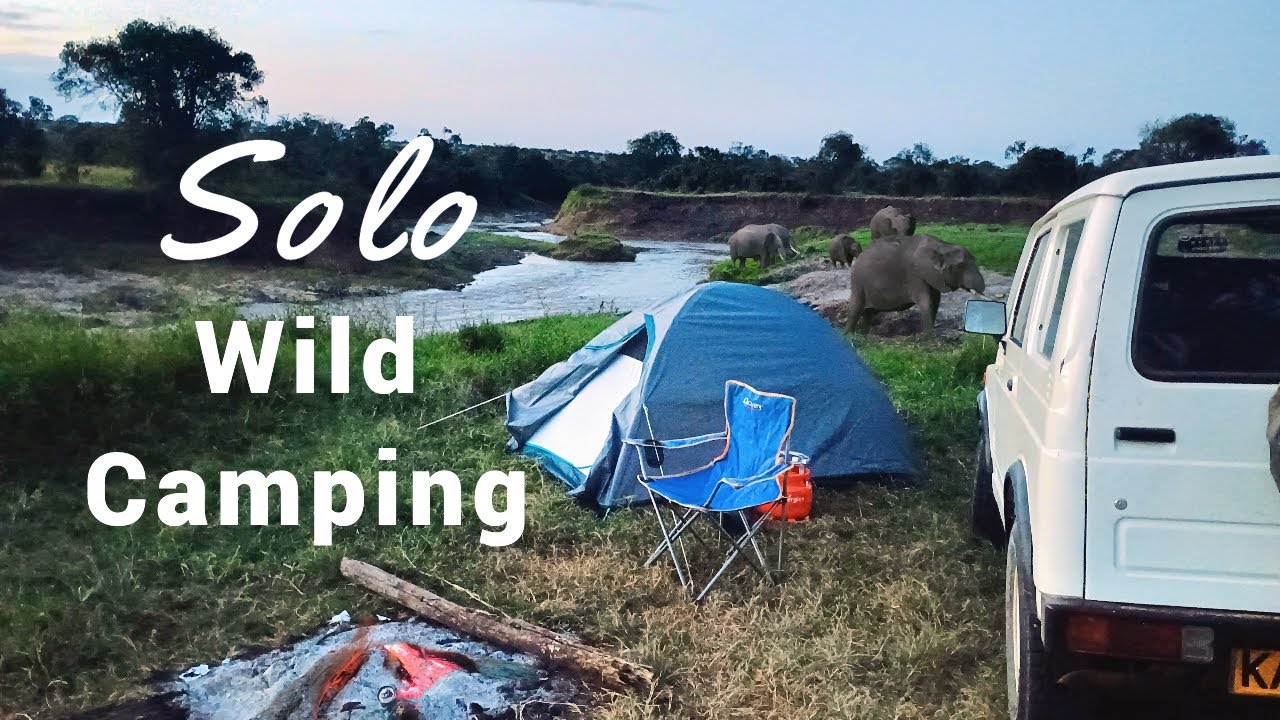 Kenya Safari. Solo Wild Camping. #olpejetaconservancy #solocamping #wildcamping
