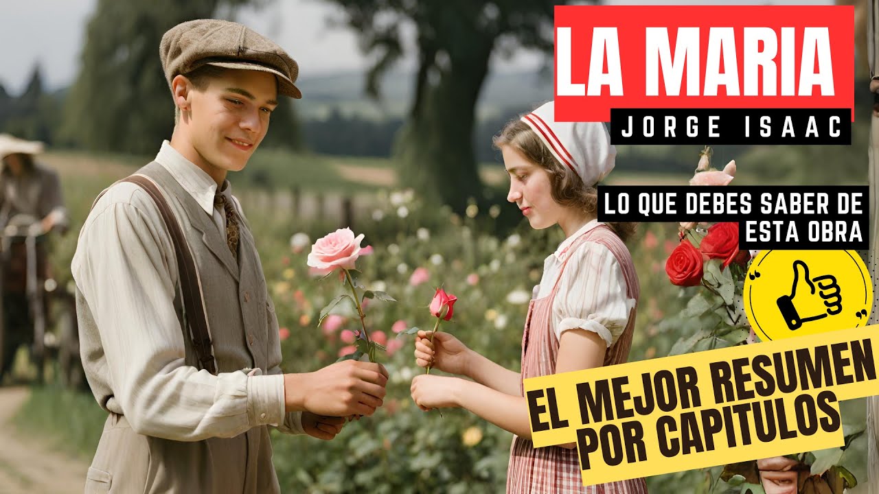 💓 Resumen de LA MARIA para JOVENES por capitulos de Jorge Isaacs PERSONAJES | 👌EL MEJOR
