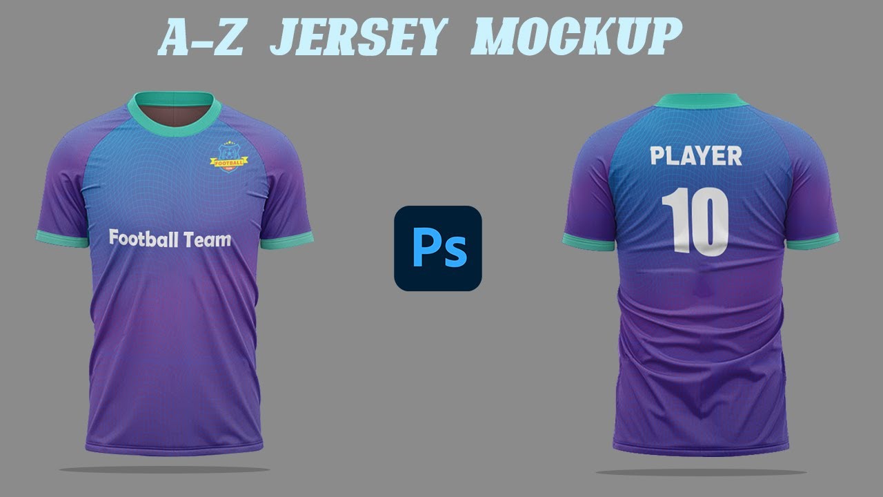 Football Jersey Design Photoshop | T-shirt Mockup Photoshop Tutorial | Jersey Mockup Free Photoshop