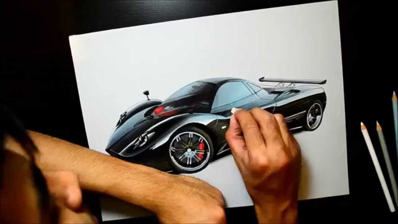 Pagani Zonda F Drawing