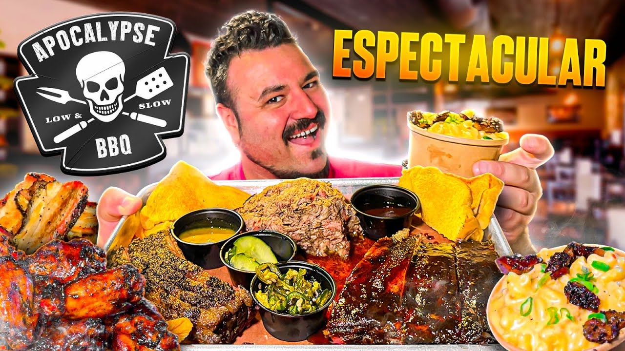 ESPERAMOS 2 horas de FILA para comer la MEJOR BBQ TEXANA de MIAMI | Apocalypse BBQ 🥩