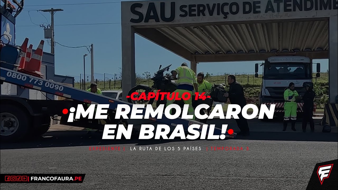 ¡ME REMOLCARON EN BRASIL!🇧🇷 | T3 - Cap 14 | LA RUTA DE LOS 5 PAÍSES 2024 🏍️🌎