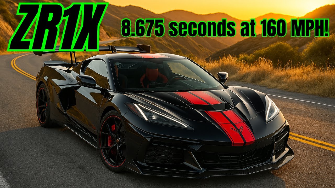 Официальное время разгона C8 ZR1X от GM! 8,675 секунды на скорости 160 миль в час! Разгон от 0 до...