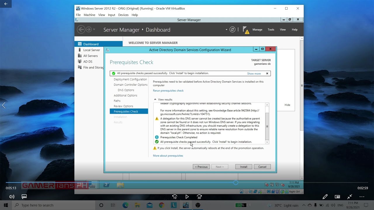 03. Windows Server 2012 | Active Directory Domain Services Configuration