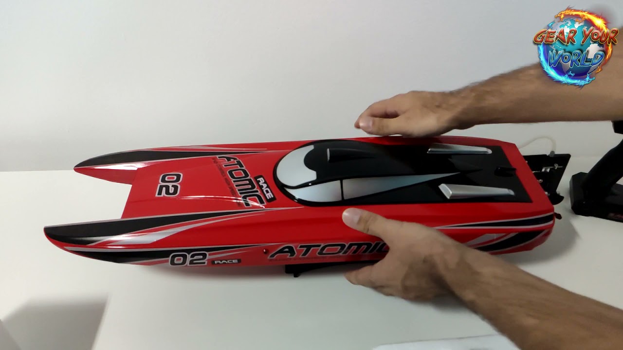 Red Volantex V792-4 ATOMIC 70cm Rc Boat 60 km/h - Unboxing