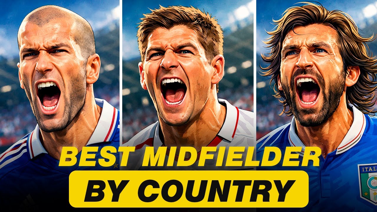 The Greatest Midfielder in Each Country According to AI
