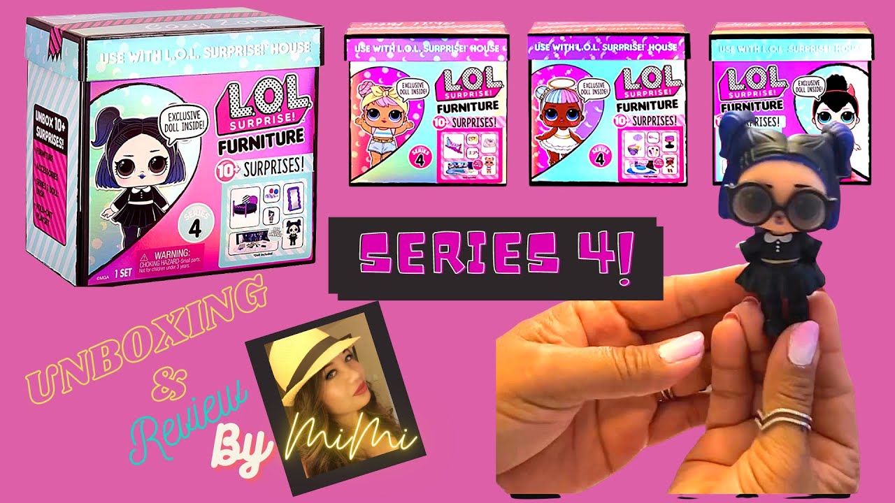 LOL Surprise Furniture SERIES 4 - Unboxing all of series 4 Furniture Sets