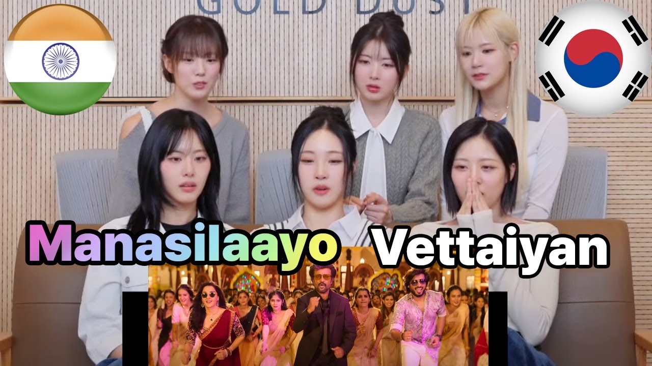 KPOP IDOL reacts to Tamil mv and can't stop Dancing🔥Vettaiyan - Manasilaayo