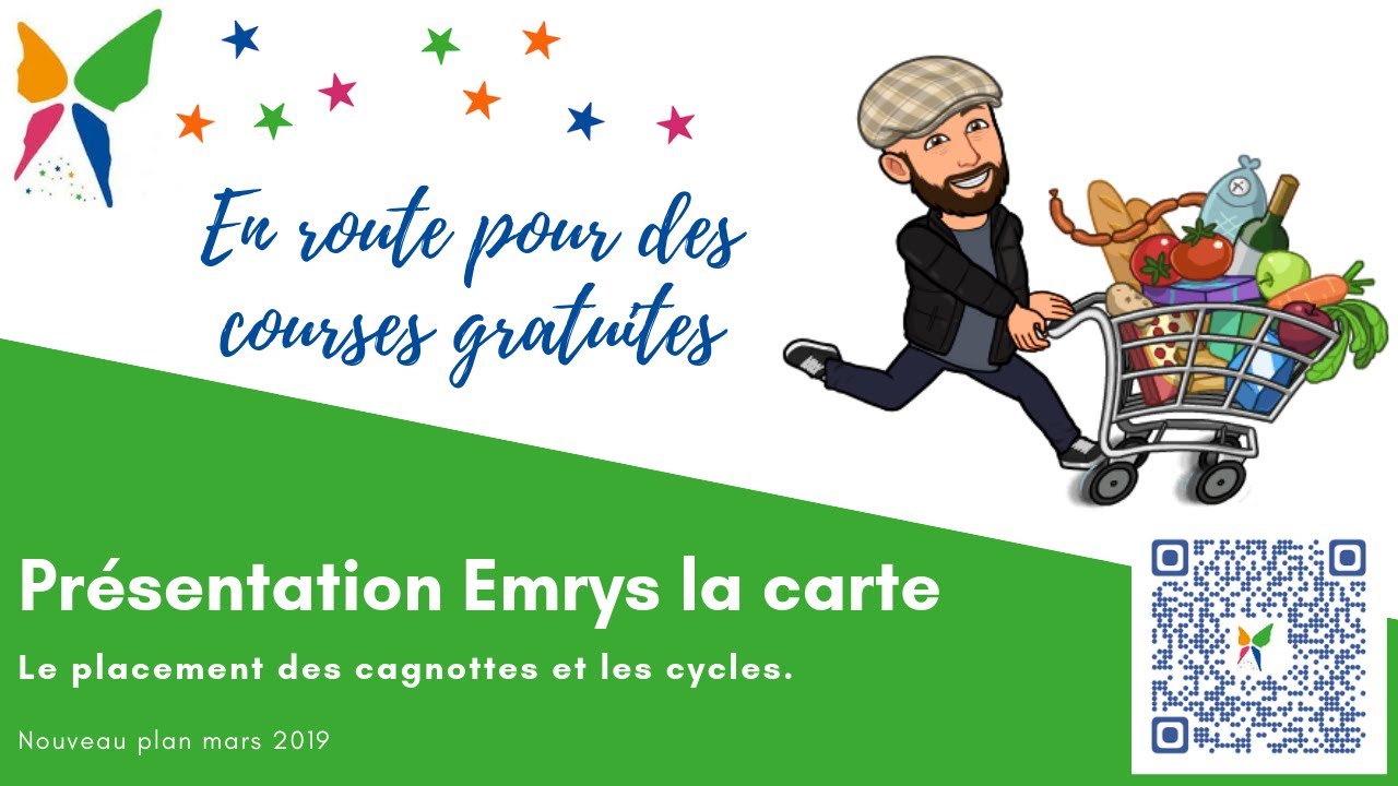Pr&eacute;sentation Emrys la carte le placement des cagnottes et les cycles