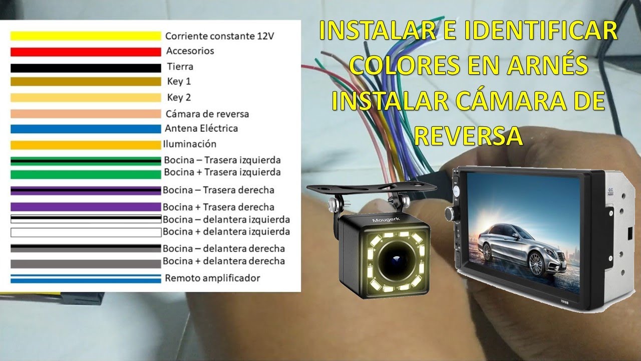 Instalación e identificación de cables Estéreo Chino
