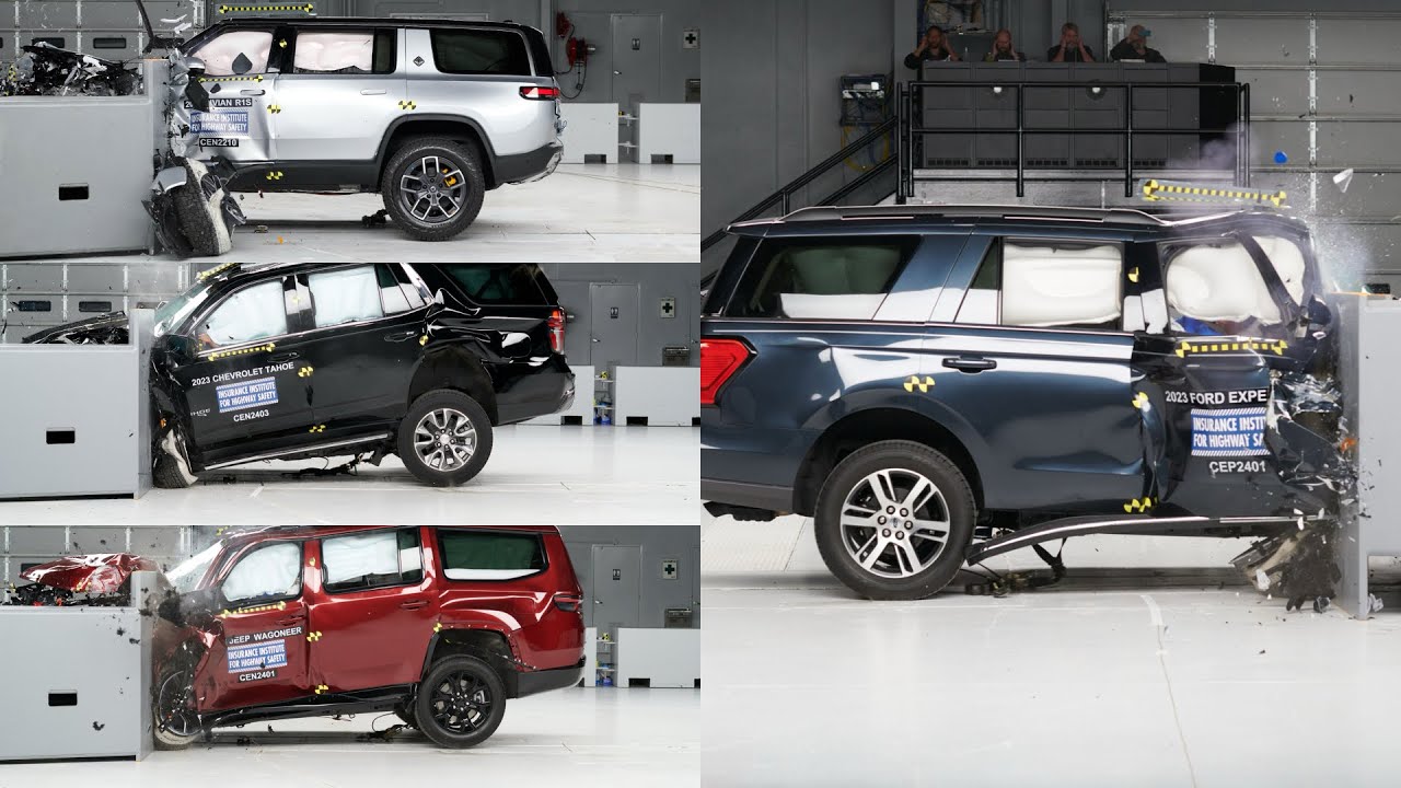 Every Large SUV IIHS Small Overlap Crash Test EVER (2017 - 2024)