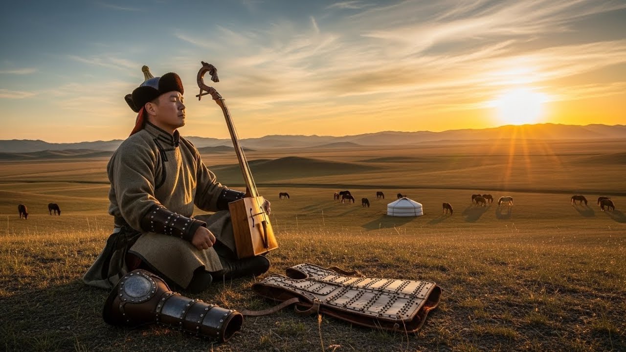 🔴 Mongolian Healing Ambient 24/7 – Calm Throat Singing for Relaxation & Meditation