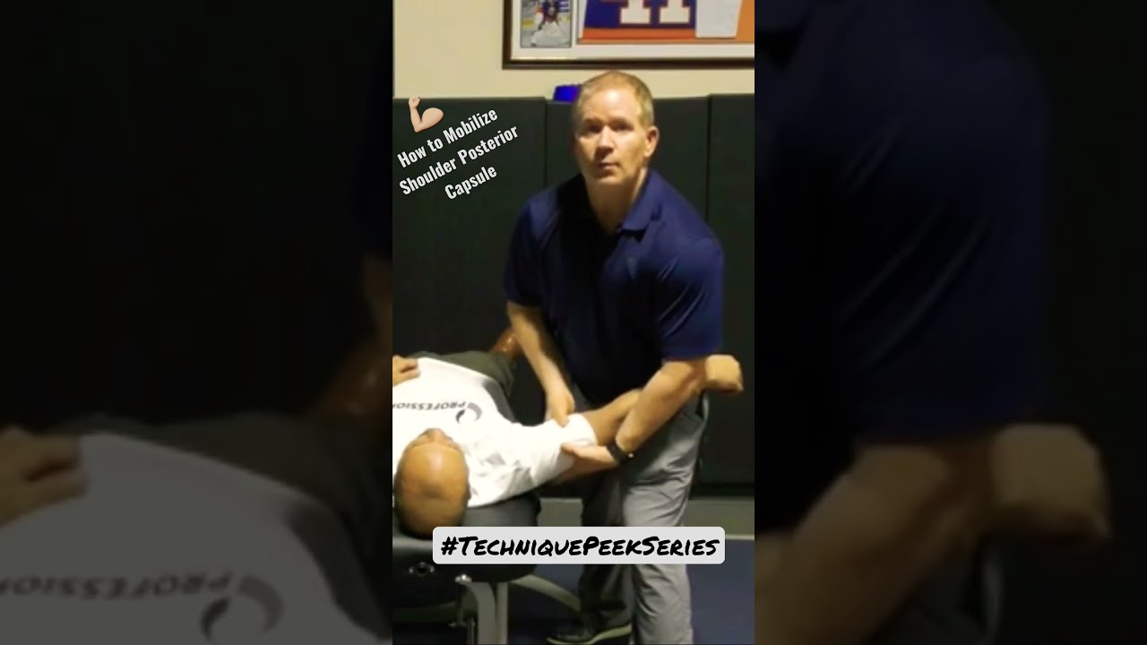 How to Mobilize Posterior Shoulder Capsule | #shorts #techniquepeekseries