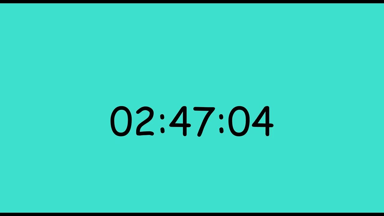 Timer 2 Hours 50 Minutes - 170 Minutes (Silent / Quiet)