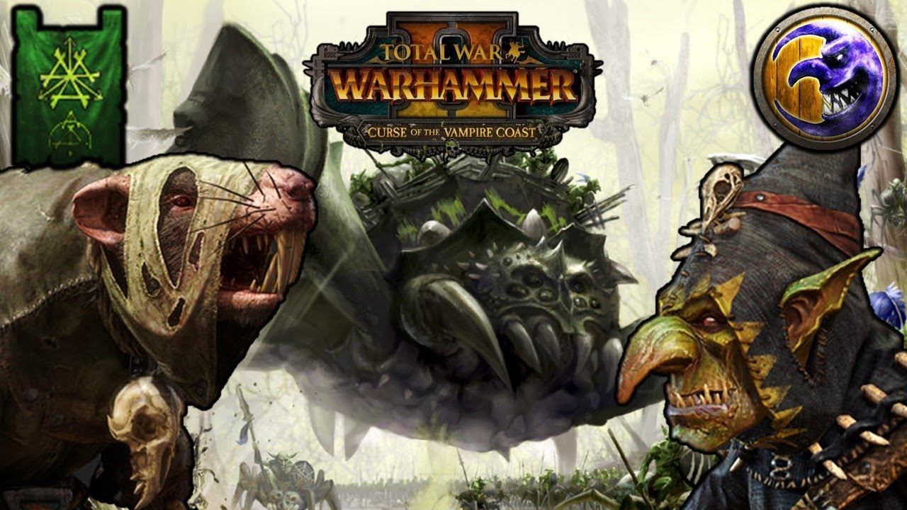 QUEEN MOTHER SPIDER and the WHEELS OF DOOM - Crazy Goblins vs. Skaven - Total War Warhammer 2